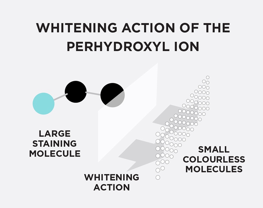 Whitening Action of Perhydroxyl